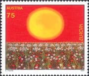 Austria 2004 Europa/ Holidays/ Sun/ Flowers/ Art/ Paintings/ Poster 1v (at1208a)