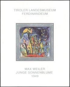 Austria 2004 Max Weiller/ Modern Art/ Contemporary/ Young Sunflower/ Flowers / Artists 1v m/s (at1125)