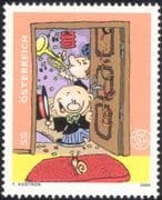 Austria 2004 TomTom/ Snail/ Cartoons/ Animation/ Music/ Trumpet/ Musical Instruments/ Greetings 1v (at1133)