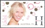 Austria 2005 AIDS Awareness/ Medical/ Health/ Welfare/ Heidi Klum 1v (at1205a)