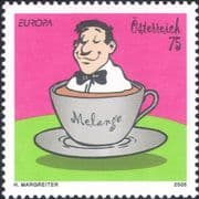 Austria 2005 Europa/ Gastronomy/ Waiter/ Coffee/ Food/ Drink/ Animation 1v (at1209a)
