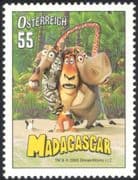 Austria 2005 "Madagascar"/ Penguin/ Lion/ Zebra/ Films/ Movies/ Cinema/ Animation 1v at1075