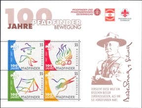 Austria 2007 Europa/ Scouts/ Scouting/ Baden-Powell/ Youth/ Leisure/ Guitar/ Music   4v m/s  n17040a