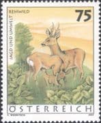 Austria 2007 Roe Deer/ Animals/ Nature/ Hunting/ Wildlife/ Conservation 1v (at1255a)