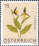 Austria 2008 Lady's Slipper Orchid/ Orchids/ Flowers/ Plants/ Nature 1v (at1304a)