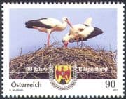 Austria 2011 White Storks/ Birds/ Nature/ Conservation/ Burgenland 90th Anniversary 1v (n42170)
