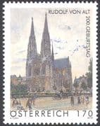 Austria 2012 Rudolf von Alt/ Artists/ Art/ Paintings/ Church/ Buildings/ Modern/ Contemporary 1v (n42231)