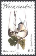 Austria 2012 Wine/ Alcohol/ Drink/ Grapes/ Plants/ Windmill/ Buildings/ Architecture/ Food 1v (n42217)