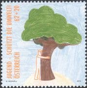 Austria 2013 Environment/ Conservation/ Children's Art/ Painting/ Tree 1v (at1258)
