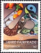 Austria 2013 Fairtrade Anniversary/ Coffee/ Food/ Farmers/ Plants/ Nature 1v (at1271)