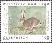 Austria 2015 Brown Hare/ Animals/ Nature/ Hunting/ Wildlife/ Conservation 1v (at1262)