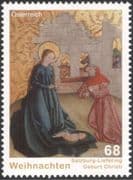 Austria 2015 Christmas/ Greetings/ Nativity/ Cattle/ Paintings/ Art/ Artists 1v (at1047a)