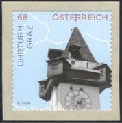 Austria 2015 Clock Tower/ Building/ Architecture/ Heritage/ History'/ Clocks 1v s/a (at1060)