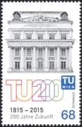Austria 2015 Vienna University of Technology 200th Anniversary /Buildings/ Architecture/ Science/ Education 1v (at1183)