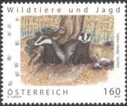 Austria 2016 Badgers/ Animals/ Nature/ Hunting/ Wildlife/ Conservation 1v (at1222)