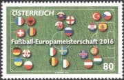 Austria 2016 EURO 2016 Football Championships/ Pitch/ National Flags/ Soccer 1v (at1173)