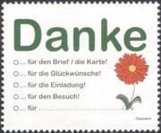 Austria 2016 Greetings Stamp/ "Thank You"/ Flower/ Animation 1v (at1221)