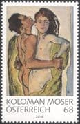 Austria 2016 Koloman Moser/ Artists/ Paintings/ Art/ Nude/ Naked/ Nudes/ Woman/ People 1v (at1218)