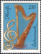 Austria 2017 Harp/ Music/ Musical Instruments/ Stringed/ Orchestra 1v (at1266)