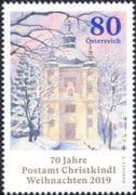 Austria 2019 Christmas/ Greetings/ Post Office/ Buildings/ Architecture 1v (at1177a)