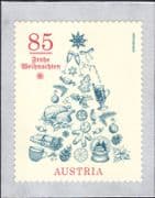 Austria 2020 Christmas/ Greetings/ Tree/ Ornaments/ Food/ Wine/ Star 1v s/a (at1188a)