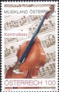 Austria 2020 Double Bass/ Music/ Musical Instruments/ Score/ Composers/ Orchestra 1v (at1328)