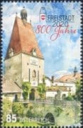 Austria 2020 Freistadt 800th Anniversary/ Town Gate/ Tower/ Buildings/ Architecture 1v (at1182a)