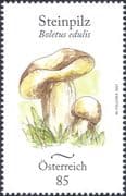 Austria 2021 Cep/ Penny Bun/ Edible Fungi/ Mushrooms/ Plants/ Nature 1v (at1267a)