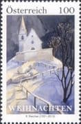 Austria 2021 Christmas/ Greetings/ Church/ Art/ Bishop Stecher/ Painting 1v (at1270a)