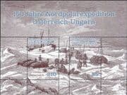 Austria 2022 Arctic Explorers/ Polar/ Ship/ Boats/ Transport/ People 2v m/s (at2200b)