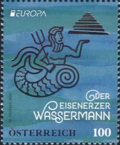 Austria 2022 Europa/ Waterman of Eisenerz/ Myths/ Legends/ Folk Tales/ Stories  1v  (at1290a)
