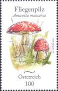 Austria 2022 Fly Agaric/ Poisonous Fungi/ Mushrooms/ Plants/ Nature 1v (at1336)