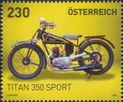 Austria 2022 Titan 350 Sport / Motorcycles/ Motor Bikes/ Transport 1v (at1265a)