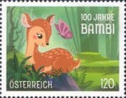 Austria 2023 Bambi/ Deer/ Felix Salten/ Writers/ Books/ Films/ Animation 1v (at1339)