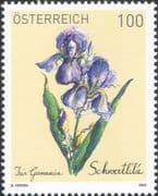 Austria 2023 Bearded Iris/ Flowers/ Plants/ Nature/ Special Issue 1v (at1299a)