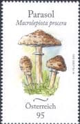 Austria 2023 Parasol Mushroom/ Edible Fungi/ Mushrooms/ Plants/ Nature 1v (at1336)