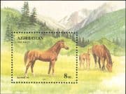 Azerbaijan 1993 Horses / Working Animals/ Nature/ Transport 1v m/s (b6172)
