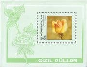 Azerbaijan 1996 Roses/ Flowers/ Nature/ Plants 1v m/s (b2352b)