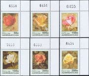 Azerbaijan 1996 Roses/ Flowers/ Nature/ Plants 6v set (b2352a)