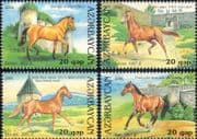 Azerbaijan 2006 Horses/ Animals/ Nature/ Transport/ Sports/ Castles/ Architecture 4v set (n16569)