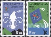 Azerbaijan 2007 Europa/ Scouts/ Scouting/ Youth/ Leisure/ Badge/ Kite 2v set (n44814)