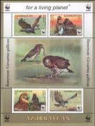 Azerbaijan 2011 Eagle/ WWF/ Birds/ Nature/ Conservation/ Environment 4v m/s (n37598a)