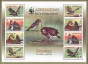Azerbaijan 2011 Eagle/ WWF/ Birds/ Nature/ Conservation/ Environment 8v m/ s (n37598)