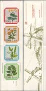 Azores 1981 Flowers/ Plants/ Nature/ Windmills/ Mills/ Orchids 4v bklt (b6225s)