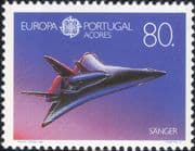 Azores (Portugal) 1991 Europa/ Space/ Sanger Spaceplane/ Plane/ Transport 1v (n21596a)
