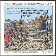 Bahamas 1989 Columbus/ Discovery of America 500th Anniversary/ Ships/ Exploration/ Explorers/ Transport 1v m/s (b9133)