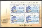 Bahamas 2005 Europa Stamps 50th Anniversary / Flags / Map / Boat 4v m / s (n38884)