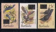 Barbados 1979 Birds / Nature / Wildlife 3v surch (n27409)