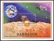 Barbados 1979 Space/ Moon Landing/ Apollo 11/ Rockets/ Flight/ Transport m/s (n41641)