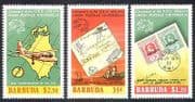 Barbuda 1974 UPU/Plane /Ship/S-on-S/Stamp-on-Stamp/Cover/Aircraft 3v set n39875